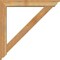 Ekena Millwork Traditional Traditional Rough Sawn Bracket w/ Offset Brace, Western Red Cedar, 6"W x 38"D x 38"H BKT0604X38X38TRA01RWR - alternate 3